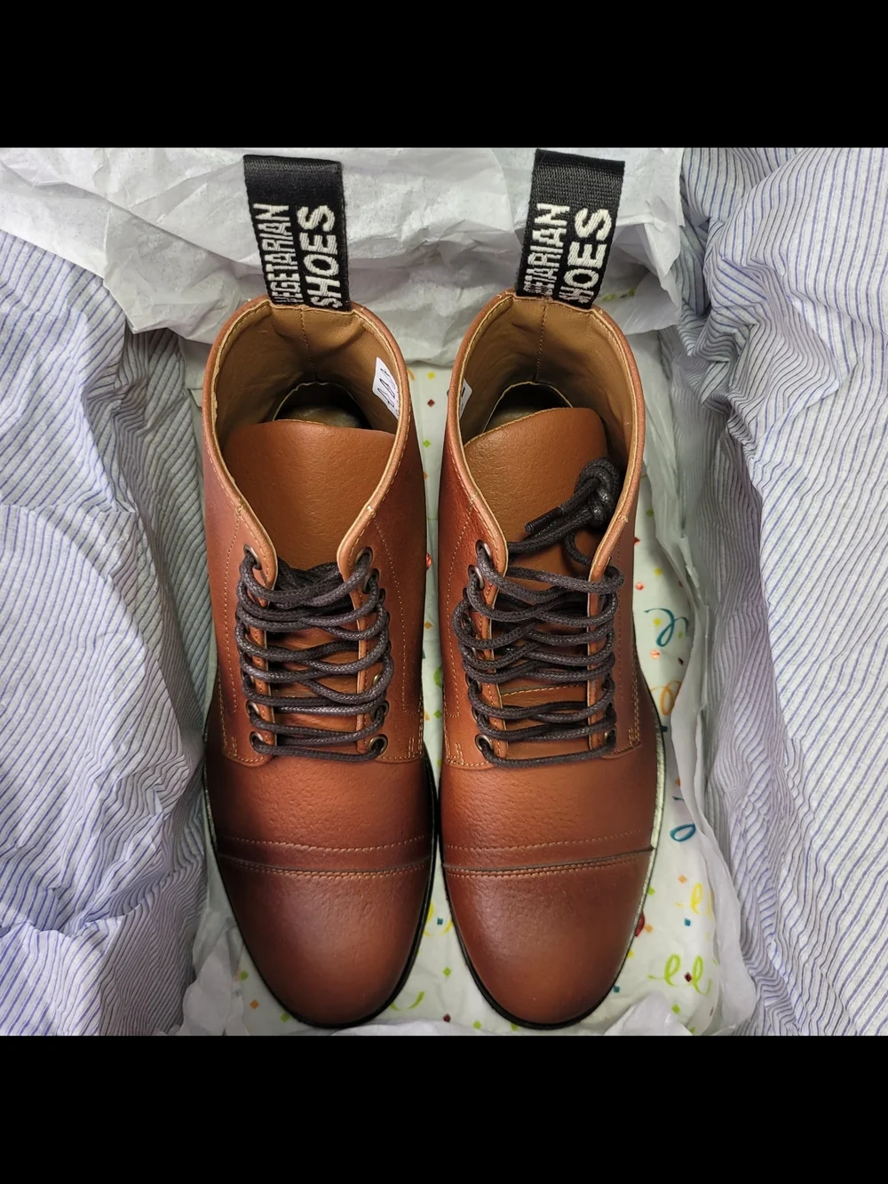 Aubrey Boot in Tan Vegetan Bucky Brand New Womens EU 37  by Vegetarian Shoes